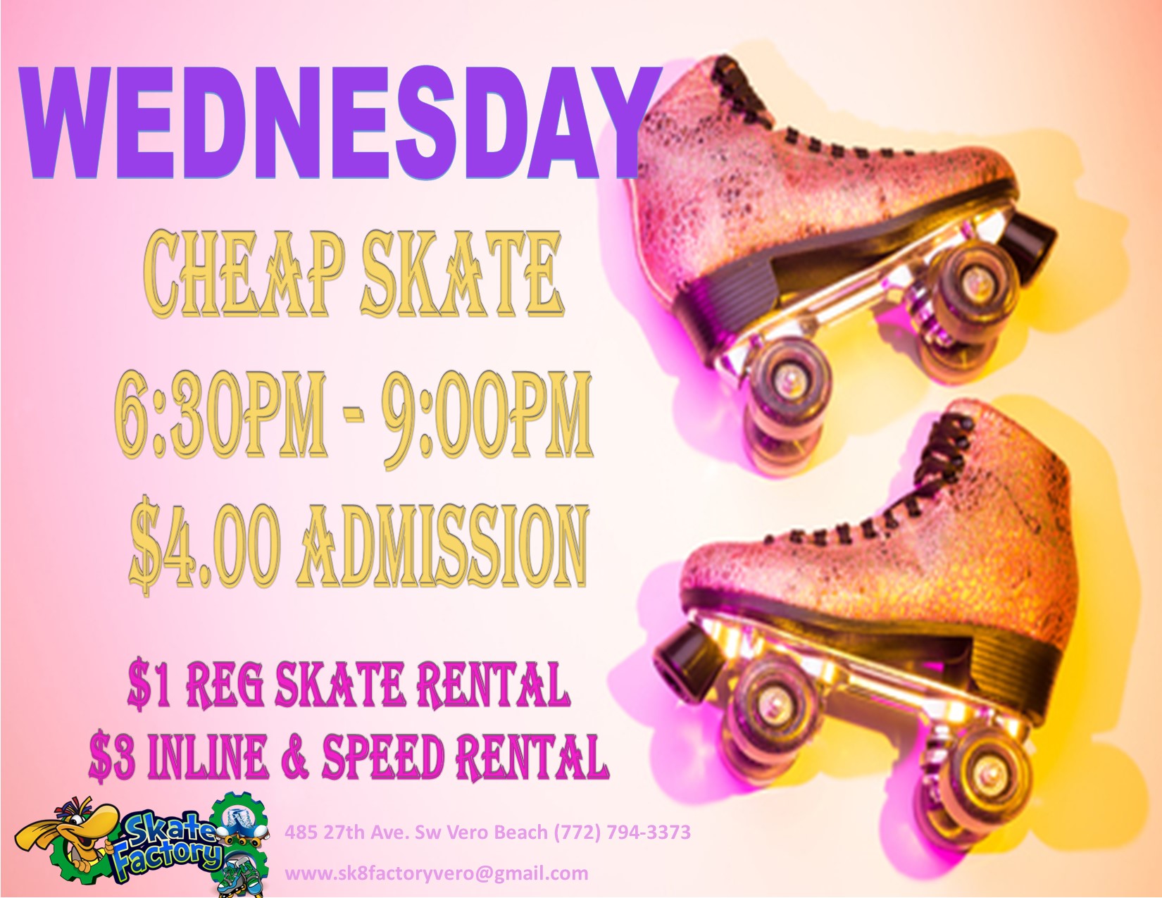 Roller Skating Vero Beach, FL – Birthday Party, Group Events, Family Fun